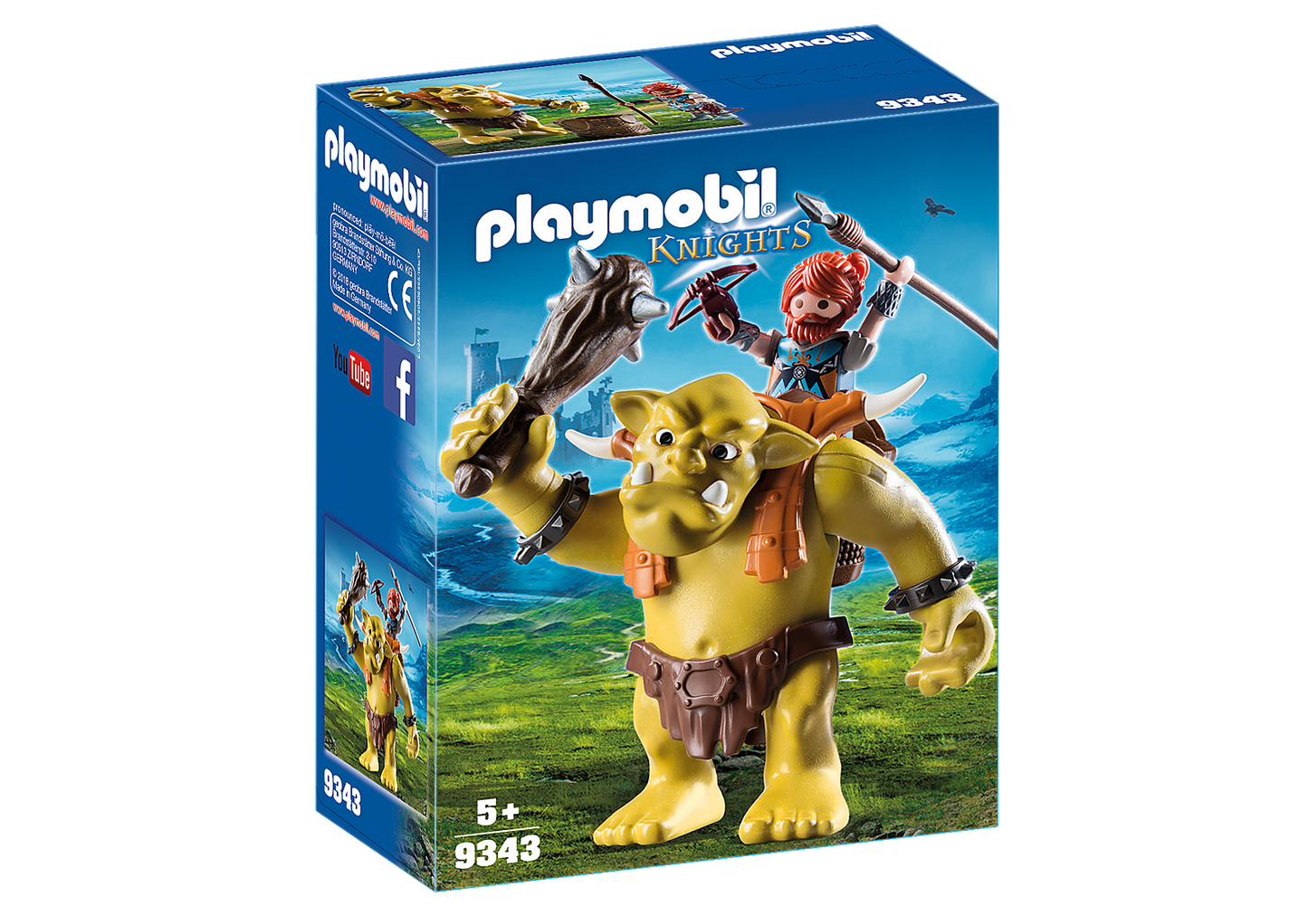 Playmobil Knights Giant Troll with Dwarf Fighter 9343