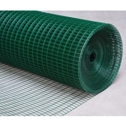 Green PVC Light Welded Mesh 900mm x 2" x 2" - 25m Roll