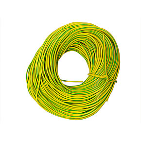3mm Green & Yellow PVC Sleeving - Per Metre