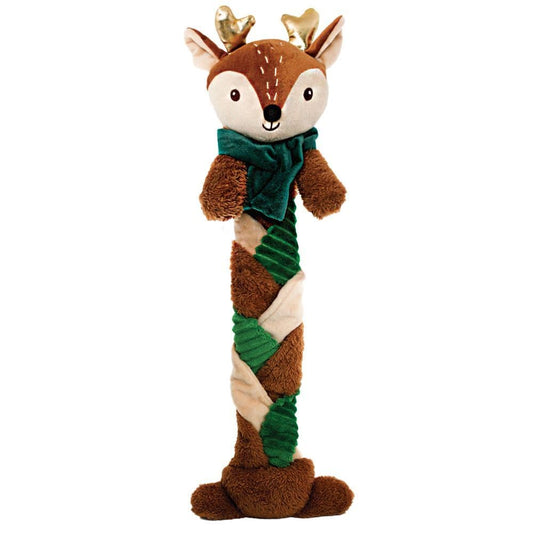Happy Pet Dog Toy Plaited Pal Reindeer