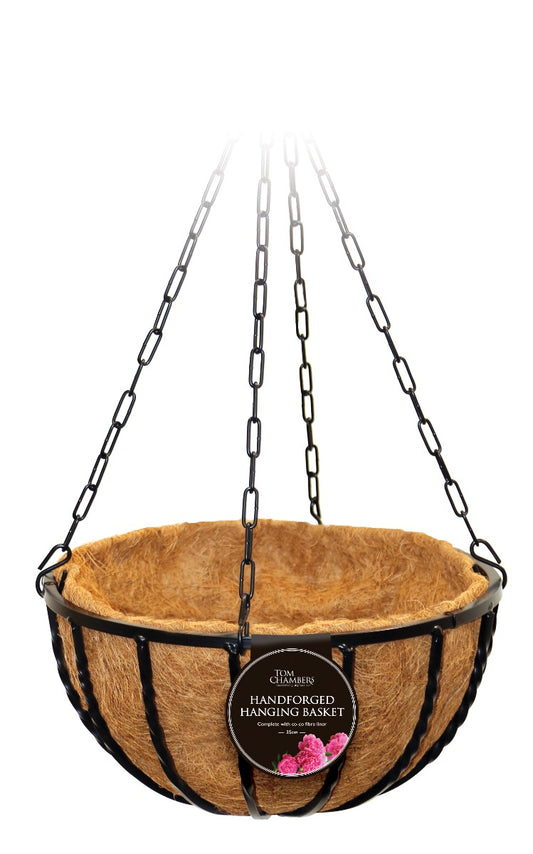 Tom Chambers Hand-Forged Hanging Basket 35cm