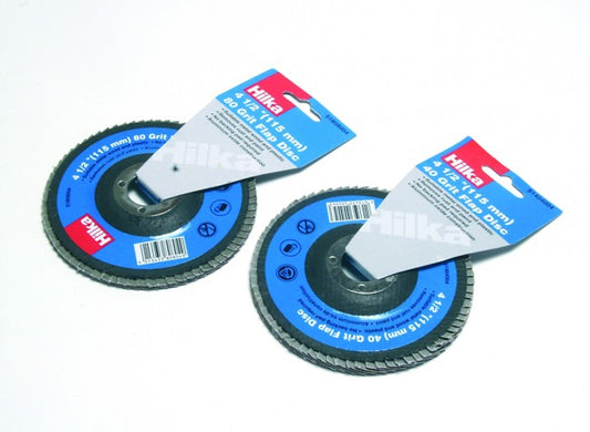 Hilka 4 1/2 Inch (115mm) Grit Flap Disc- 40g