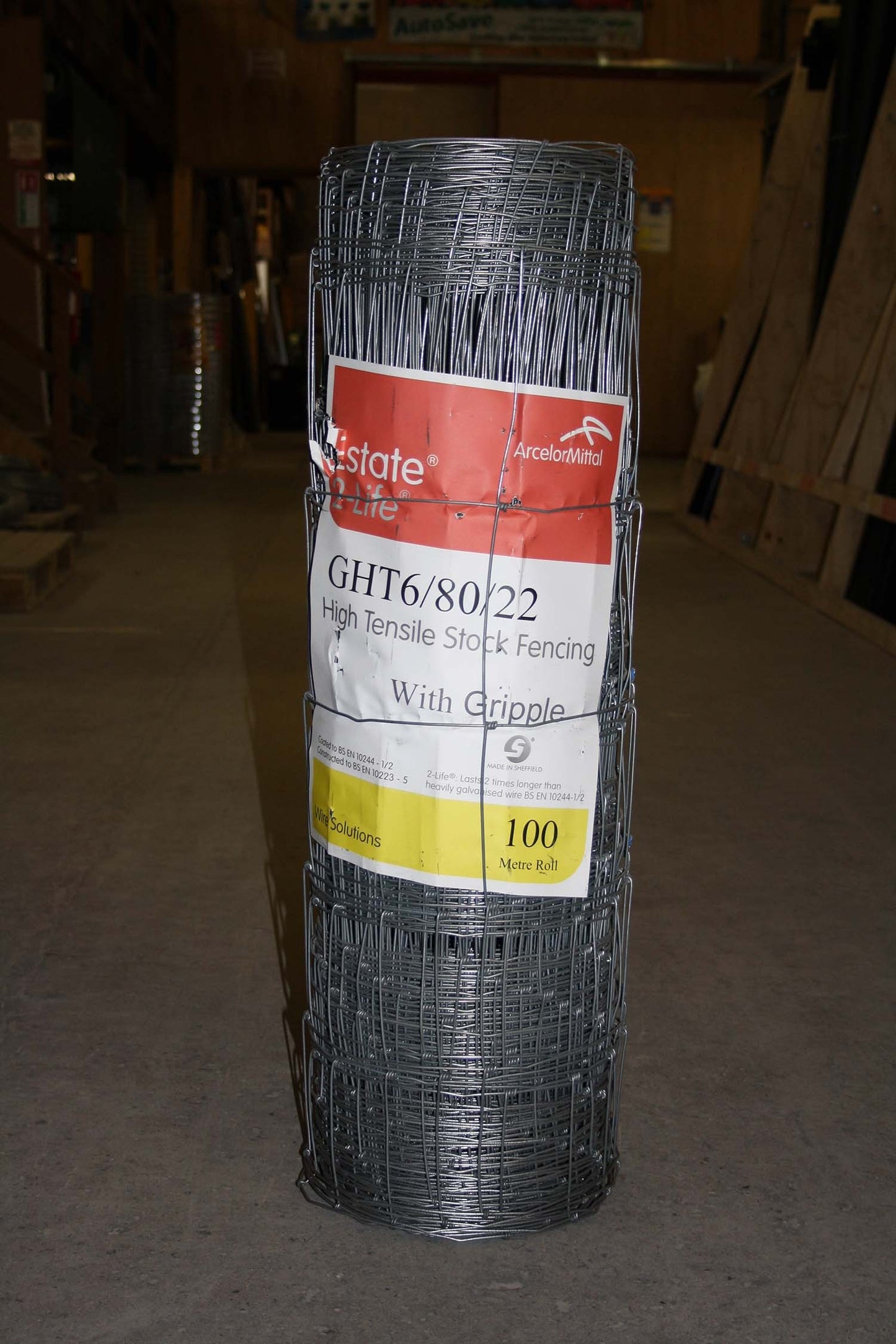 Estate Wire Game Friendly Wire Fencing HT6/80/22 100m