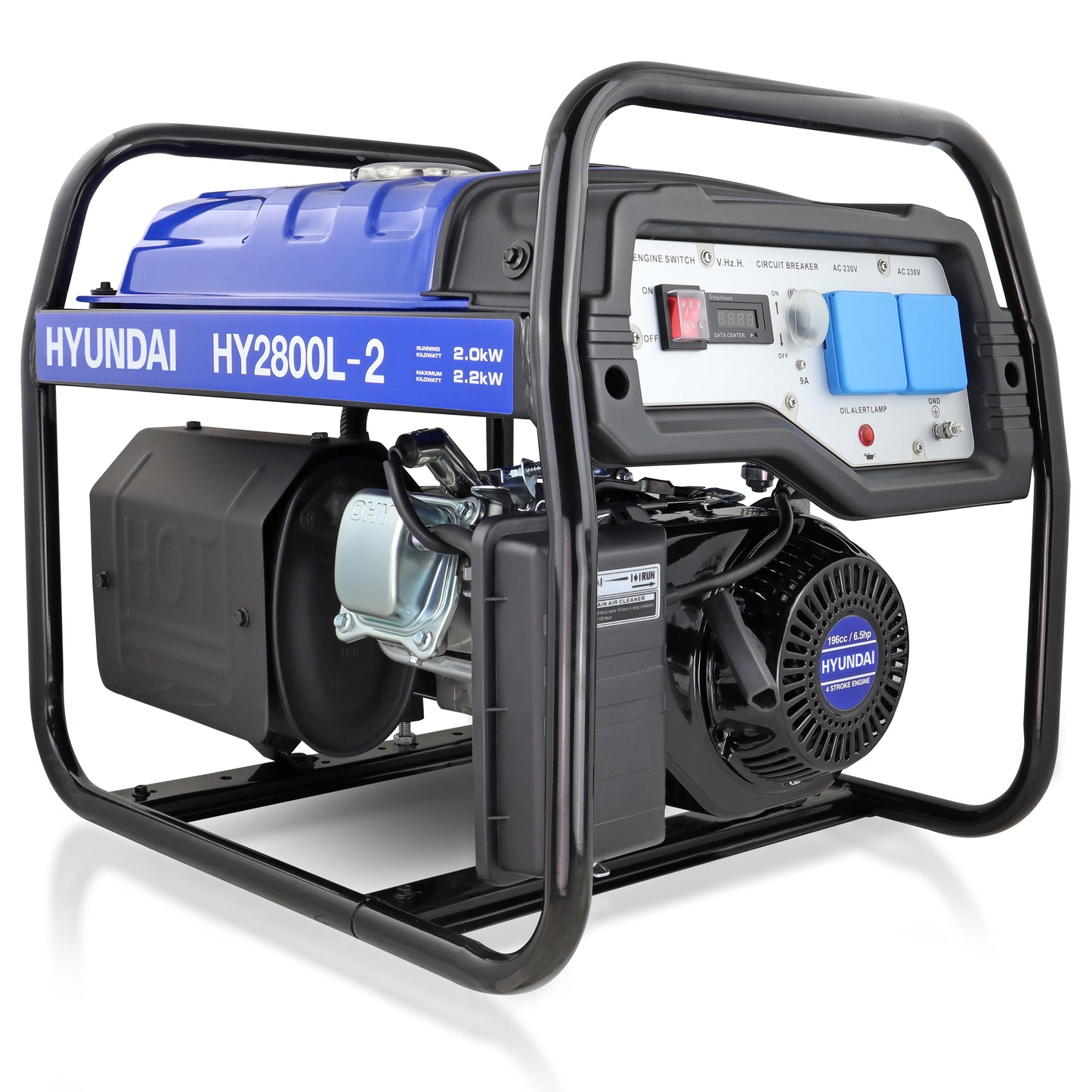 Hyundai HY2800L-2 2.2kW/2.75kVa Site Petrol Generator