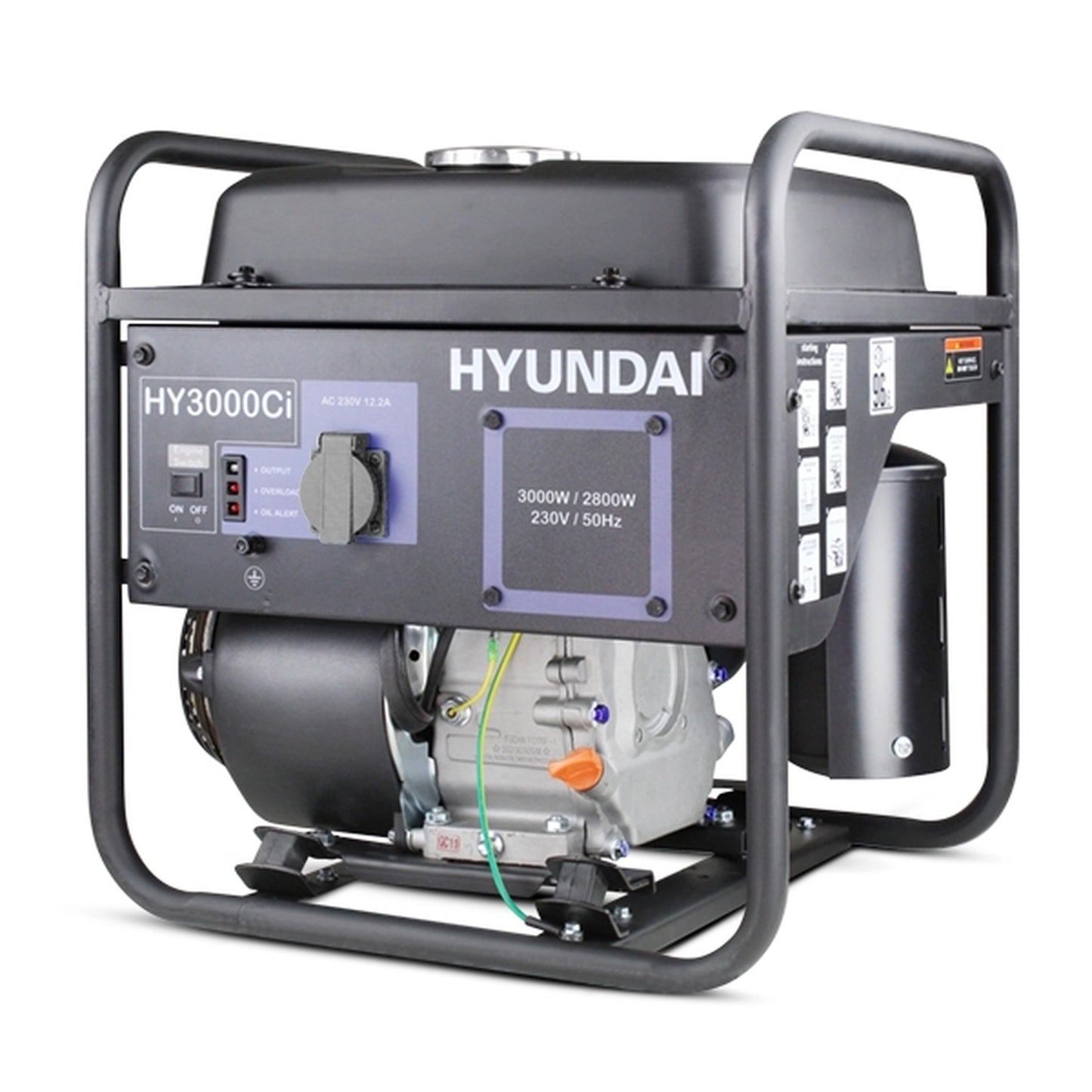 Hyundai HY3000CI 3kW Converter Generator 212cc 7hp