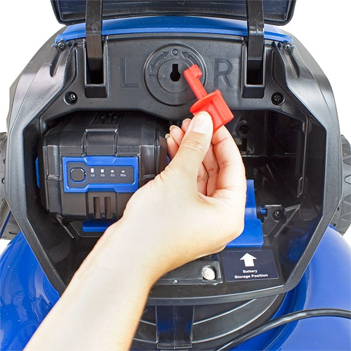 Hyundai HYM40LI420P Cordless Push Lawn Mower 42cm - Battery & Charger