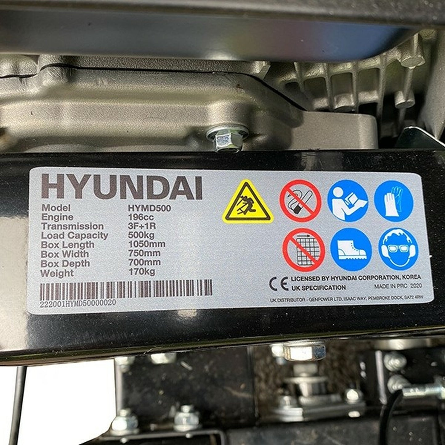 Hyundai HYMD500 Mini Dumper/Power Barrow