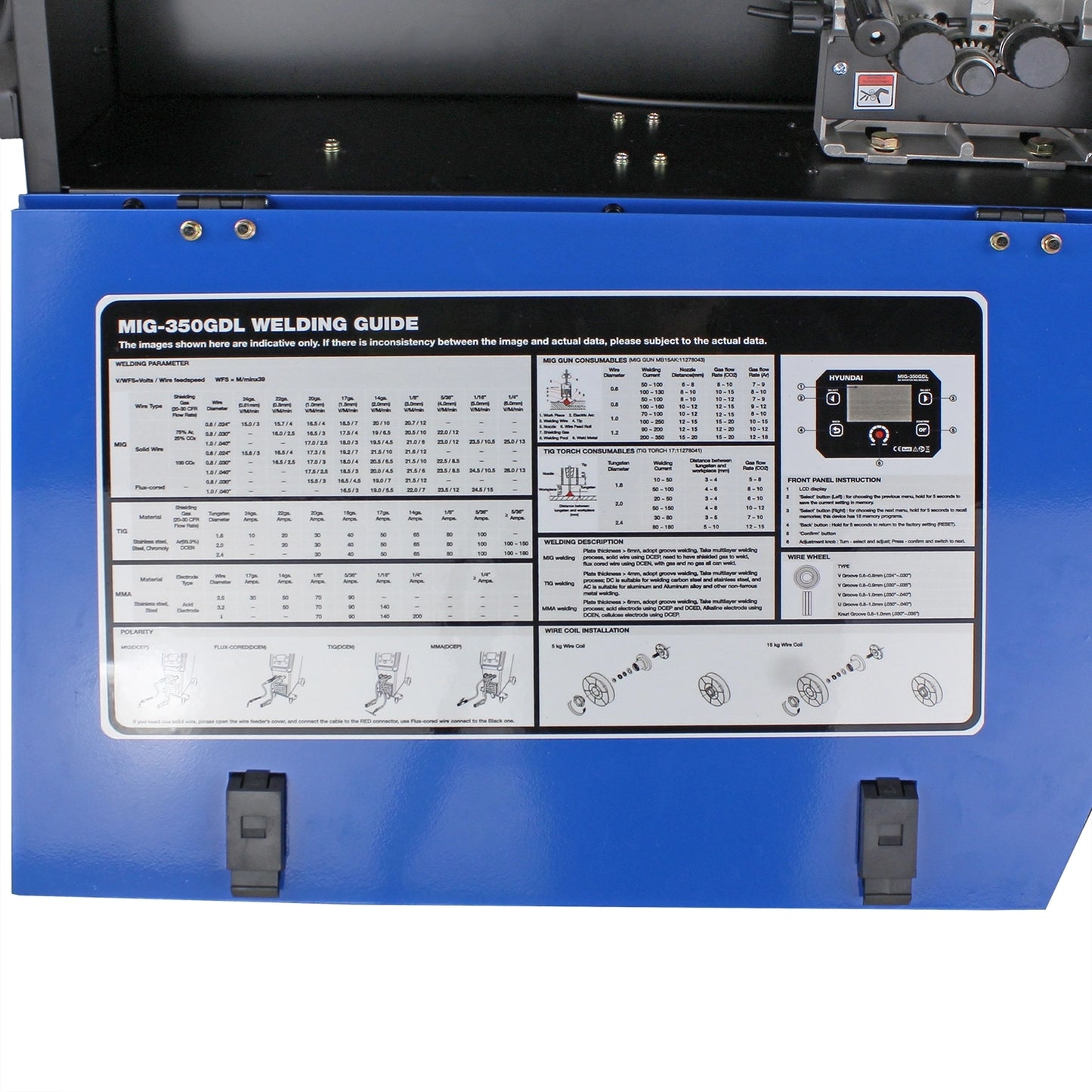 Hyundai HYMIG-350GDL Pro Series MIG DC Inverter Welder