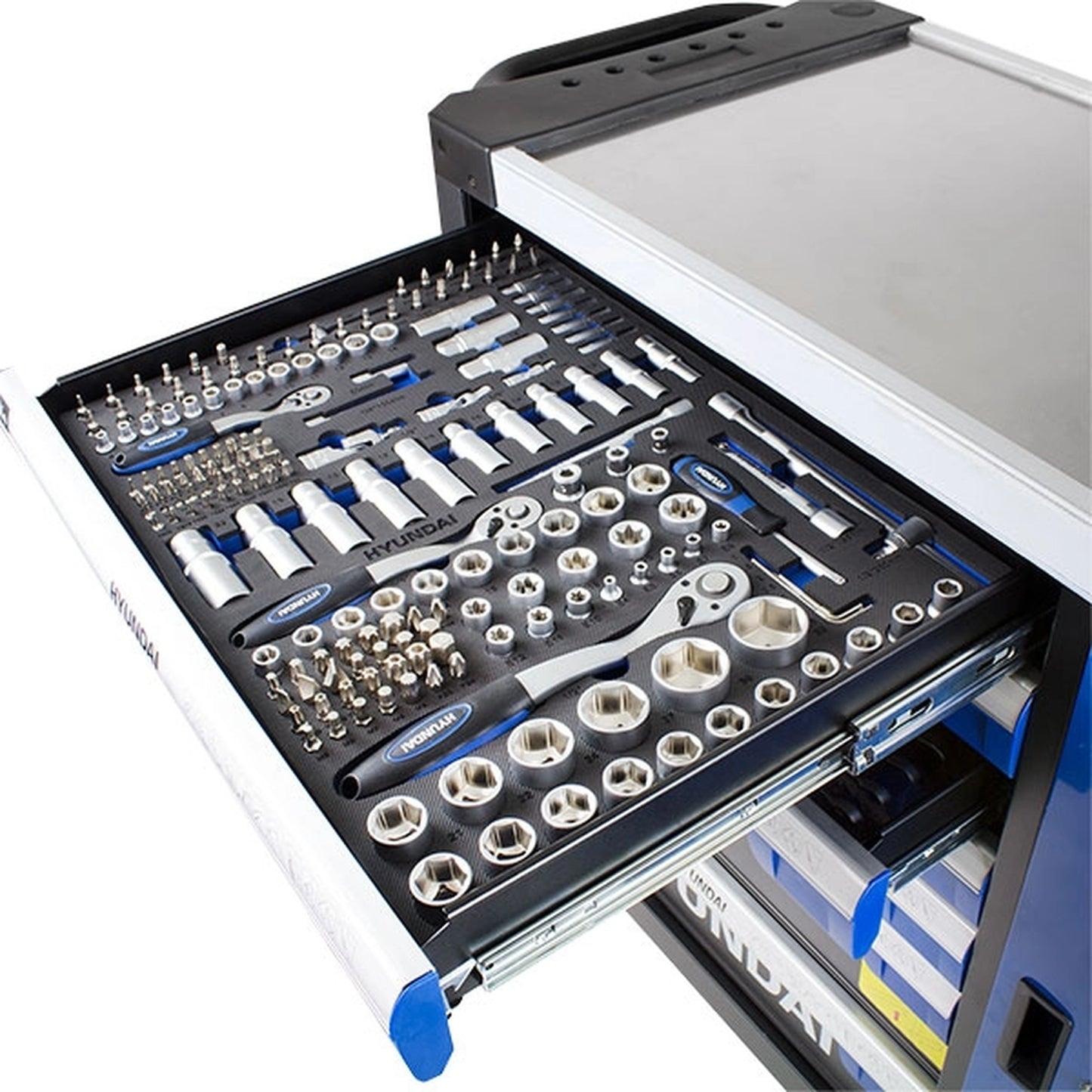 Hyundai HYTC9004 Roller Premium Tool Chest Cabinet - XXL Stainless Steel Top