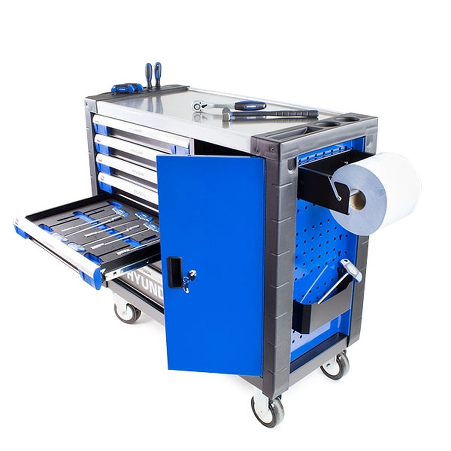 Hyundai HYTC9004 Roller Premium Tool Chest Cabinet - XXL Stainless Steel Top