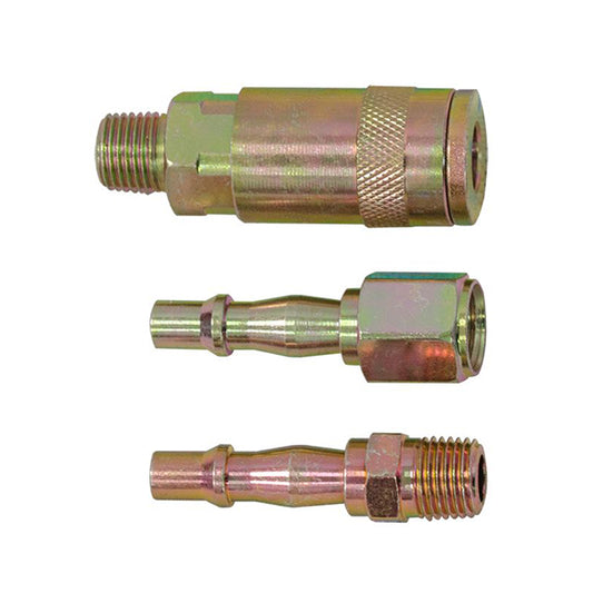 Jefferson 3 Piece Male Air Tool Coupling Kit 1/4" BSP