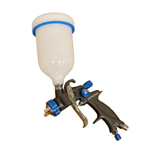 Jefferson HVLP Gravity Feed Spray Gun - Blue Fittings