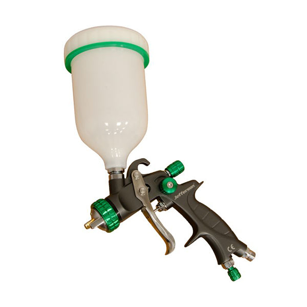 Jefferson MVMP Gravity Feed Spray Gun - Green Fittings