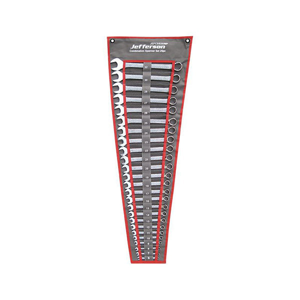 Jefferson 25 Piece Mirror Polished Combination Spanner Set