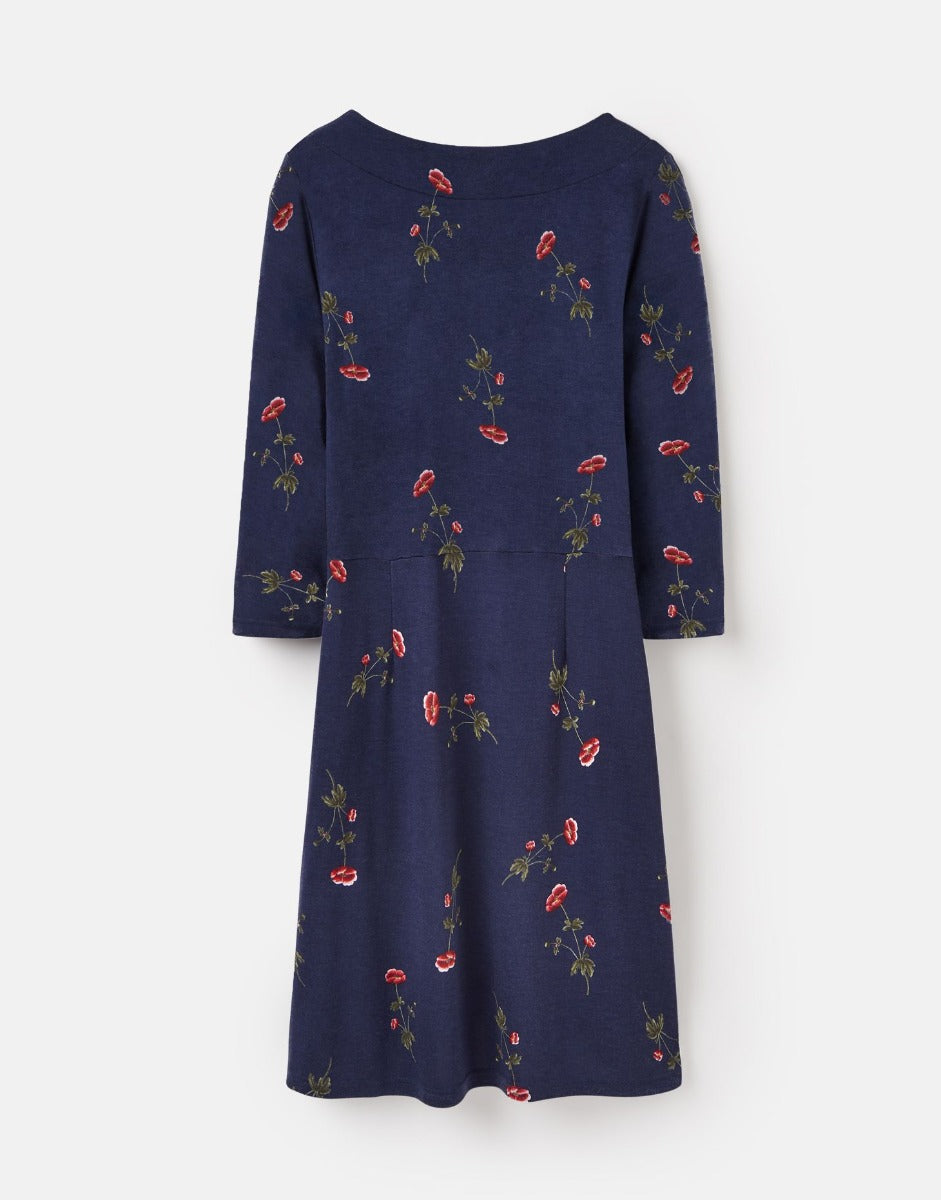 Joules Beth Jersey Dress 3/4 Sleeves