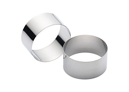 KitchenCraft Stainless Steel Cooking Ring x2