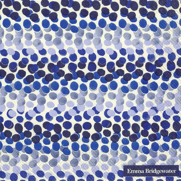 Emma Bridgewater Blue Rainbow Dots Lunch Napkins
