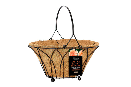 Tom Chambers Lattice Square Planter & Water Save Liner