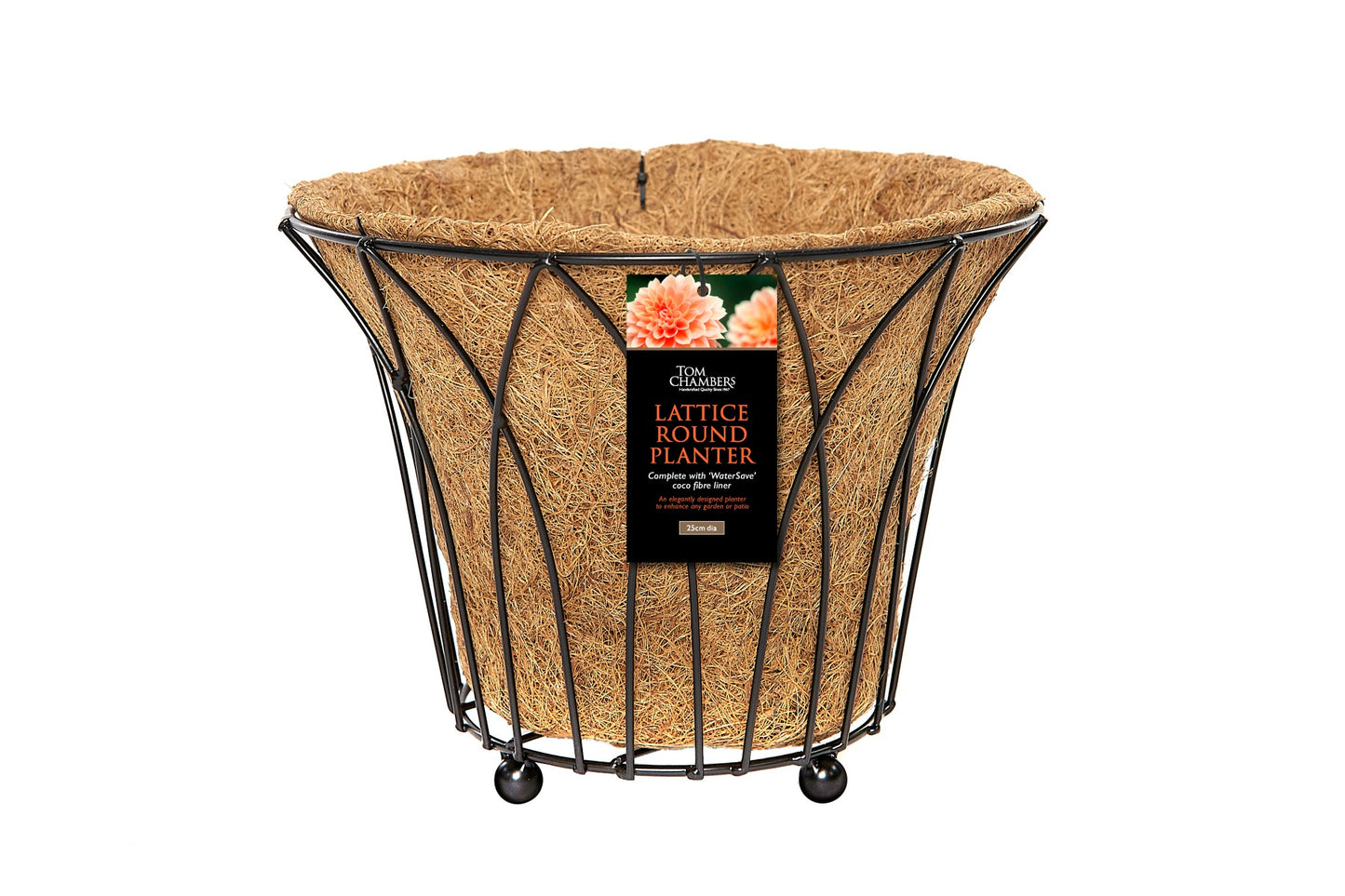 Tom Chambers Lattice Square Planter & Water Save Liner