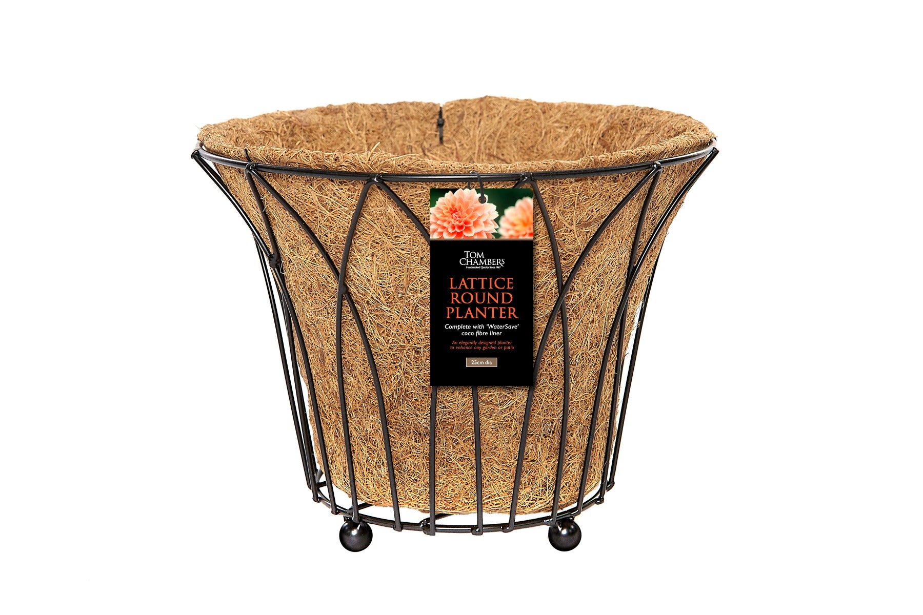 Tom Chambers Lattice Square Planter & Water Save Liner