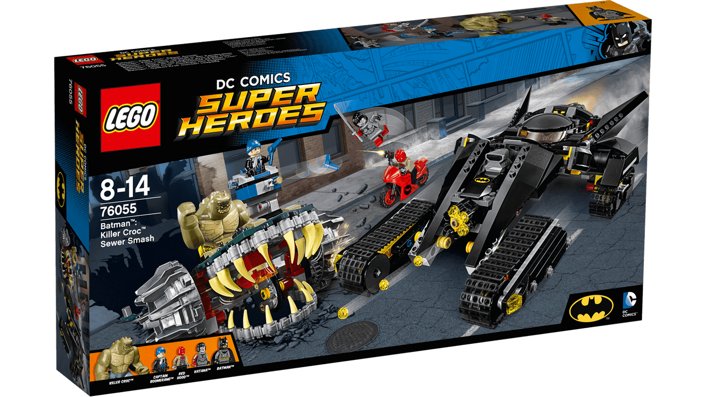 Lego DC Comics Super Heroes Batman Killer Croc Sewer Smash 76055