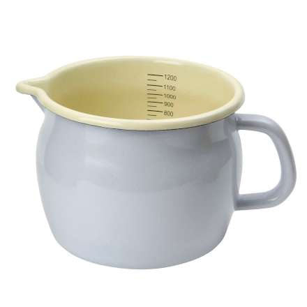 Dexam Enamel Measuring Jug Dove 1.2L