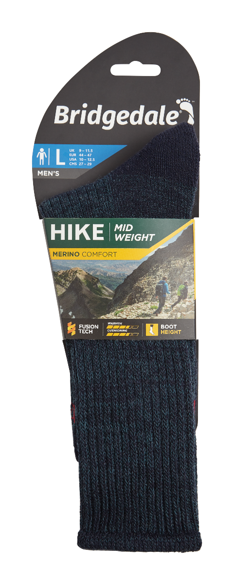 Bridgedale Mens Hike Midweight Boot Socks | Merino Comfort â Sam Turner & Sons