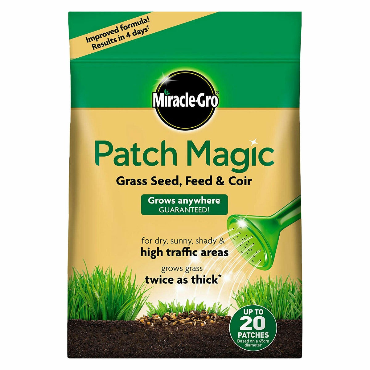 Miracle-Gro Patch Magic Grass Seed, Feed & Coir Refill 1.5kg