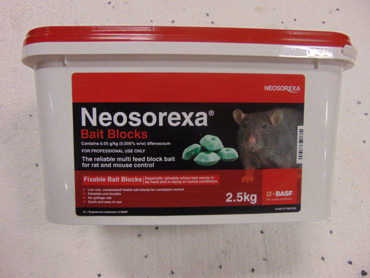 Neosorexa Rat Bait Blocks With A Hole 2.5kg