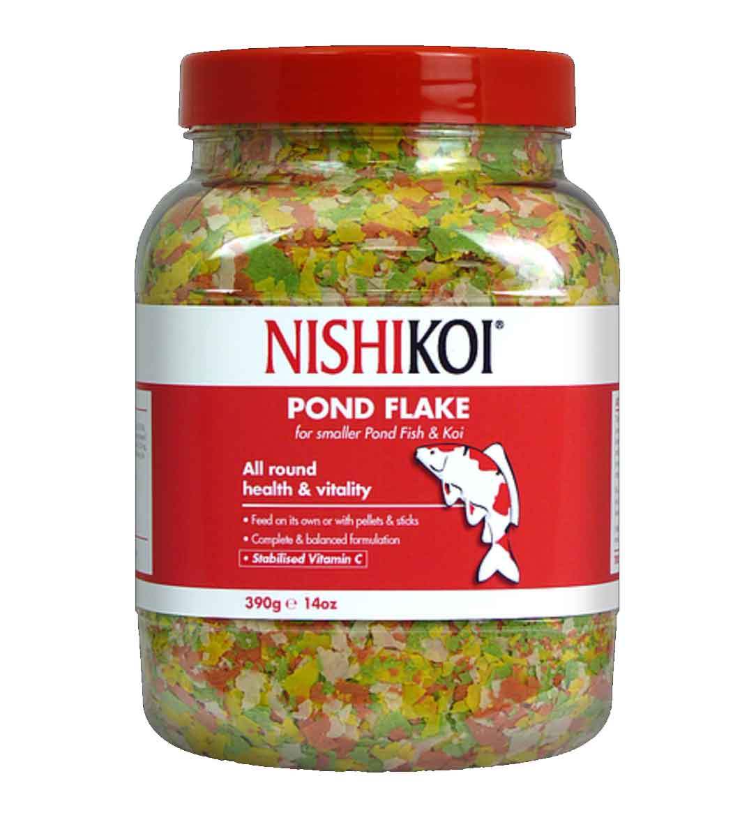 Nishikoi Pond Flake Fish Food 390g
