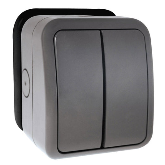 Scolmore AQUIP66 Weatherproof 2G 2-Way IP66 Switch