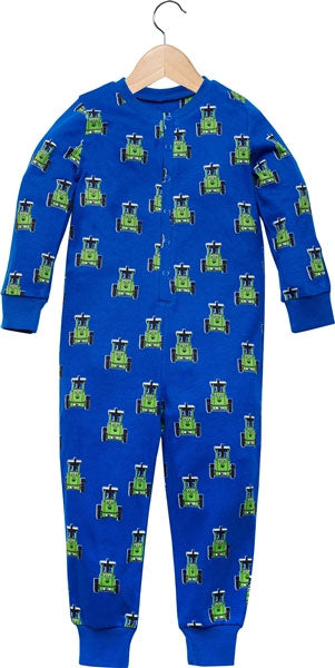 Tractor Ted Onesie Blue