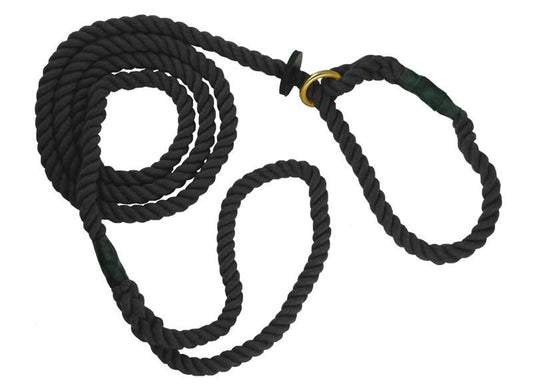 Outhwaite Black Gun Dog 1.8mm (72") Slip Lead