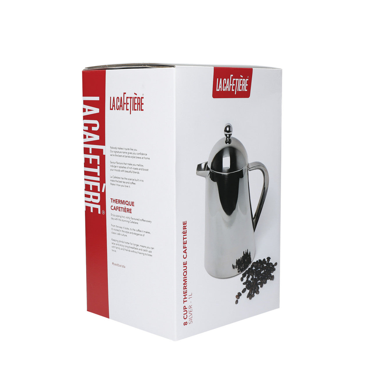 La Cafetiere Thermique Double Walled 8 Cup Cafetiere