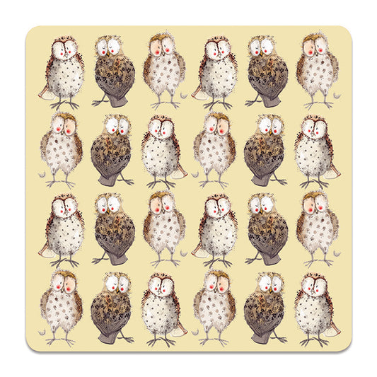 Alex Clark Owls Coaster