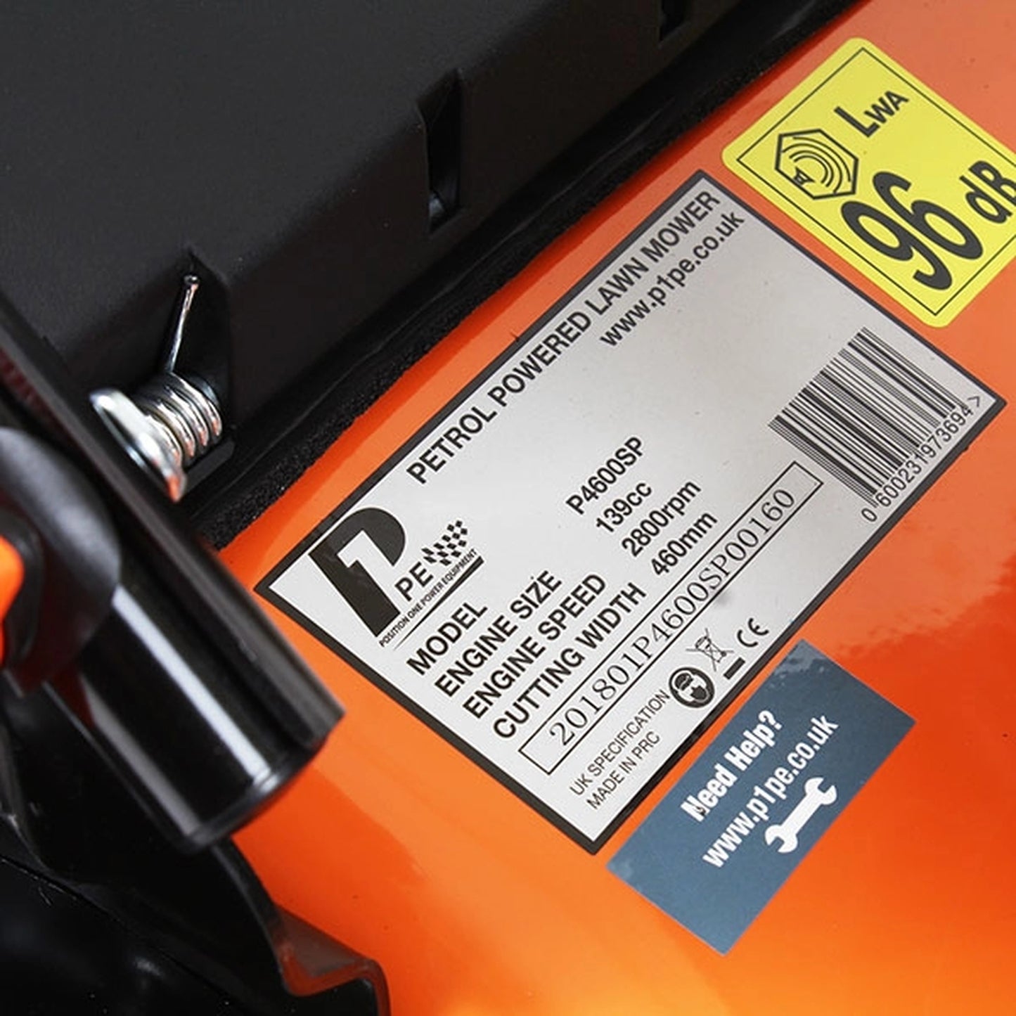 P1 P4600SP Self-Propelled Petrol Lawn Mower 46cm