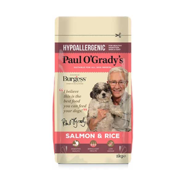 Paul O'Grady's Hypoallergenic Salmon & Rice Dog Food 2kg