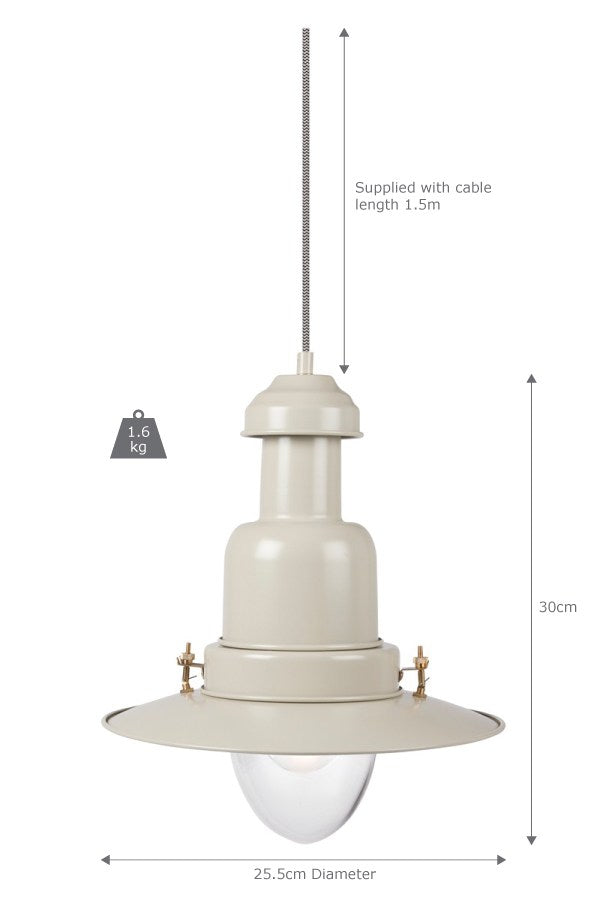 Garden Trading Pendant Fishing Light Small Clay