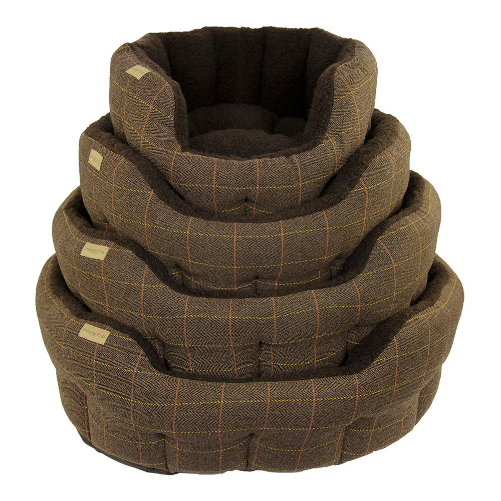 Earthbound Dog Beds Classic Tweed M
