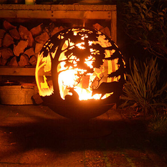 Fallen Fruits Woodland Globe Fire Pit