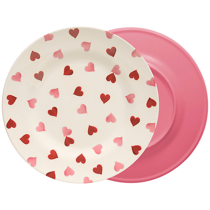 Emma Bridgewater Pink Hearts Melamine Dinner Plate