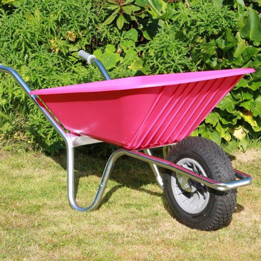County Clipper Wheelbarrow Pink 90L