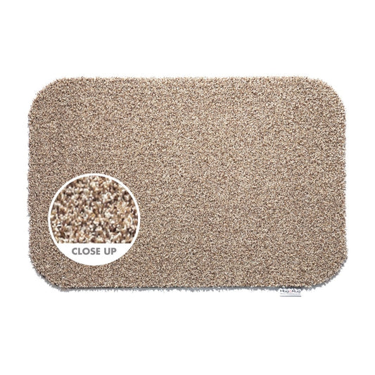 Hug Rug Door Mat Plain Linen Beige