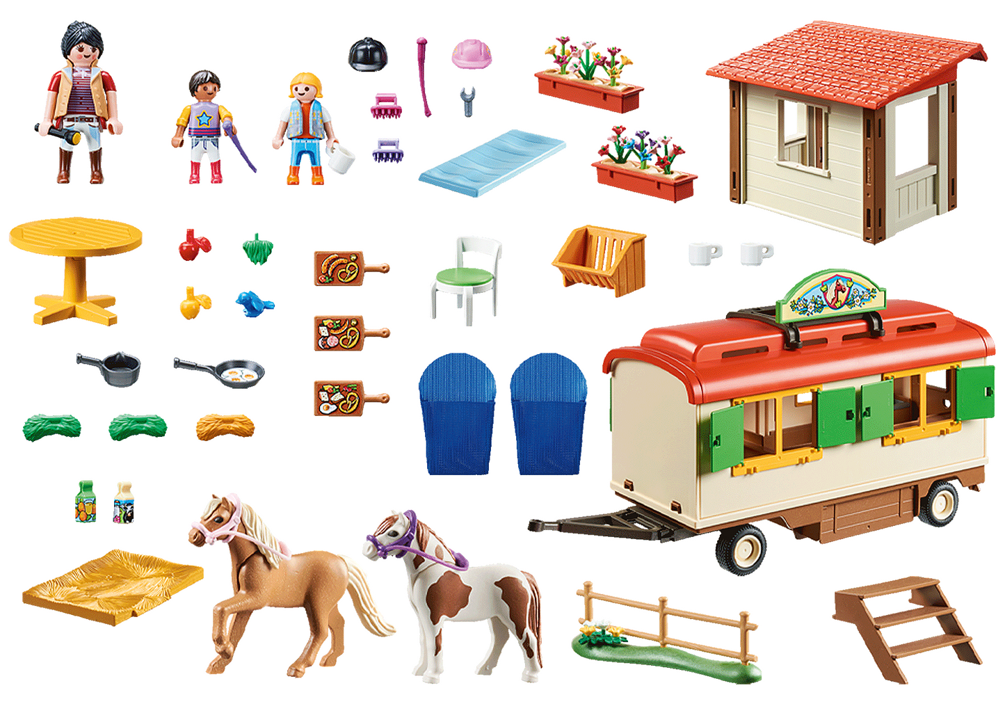 Playmobil Country Pony Shelter with Mobile Home 70510