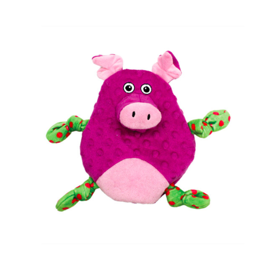 Happy Pet Polka Crinkles Pig Dog Toy