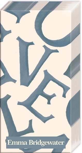 Emma Bridgewater Grey Love Pocket Tissues