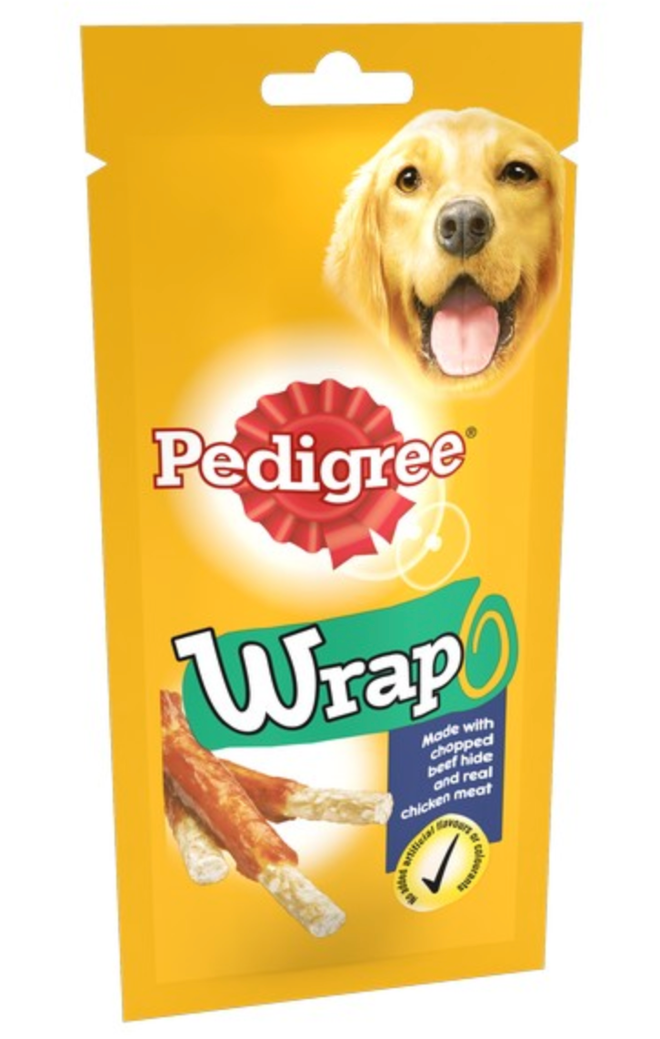 Pedigree Wrap Dog Treats Chicken 50g 