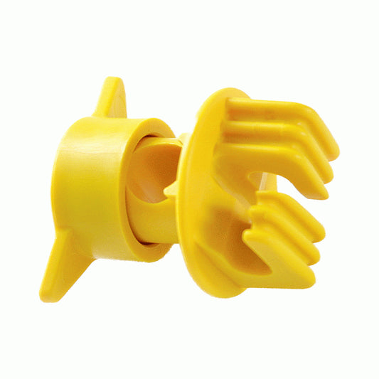 Rappa Steel Stake Insulator Yellow