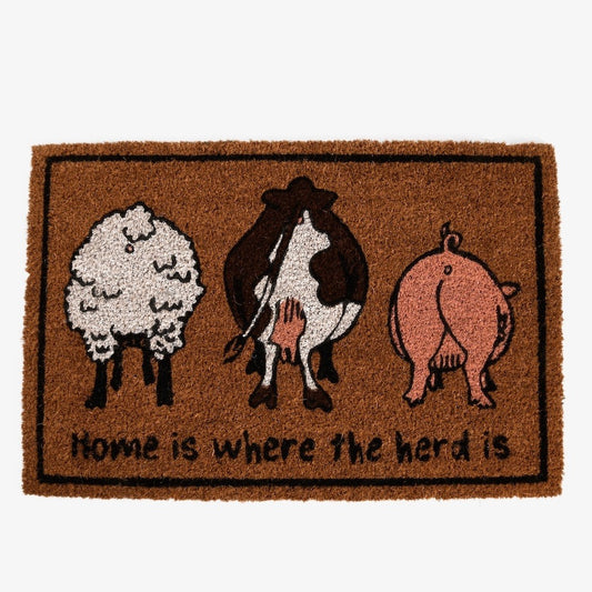Fallen Fruits Home Is Where The Herd Is Doormat