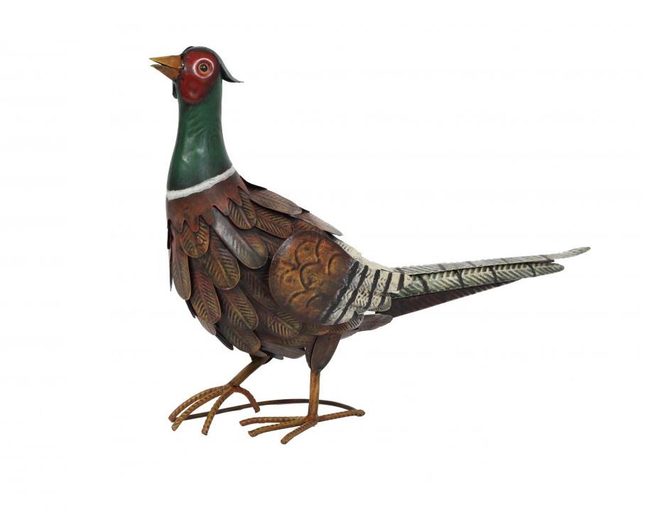 La Hacienda Metal Regal Pheasant with Coloured Realistic Finish